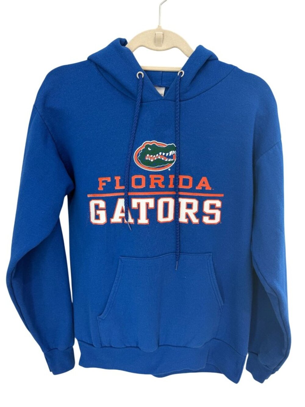 Unisex Florida Gators Hoodie Hanes Pullover Sweatshirt Blue Orange, small/ petit